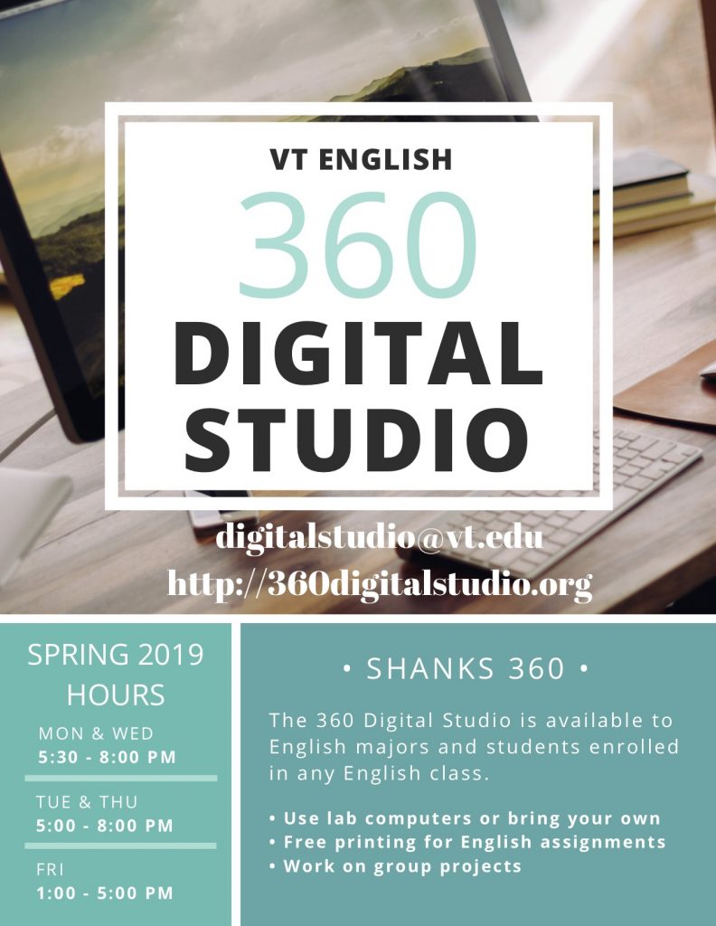 Spring 2019 Digital Studio Flier